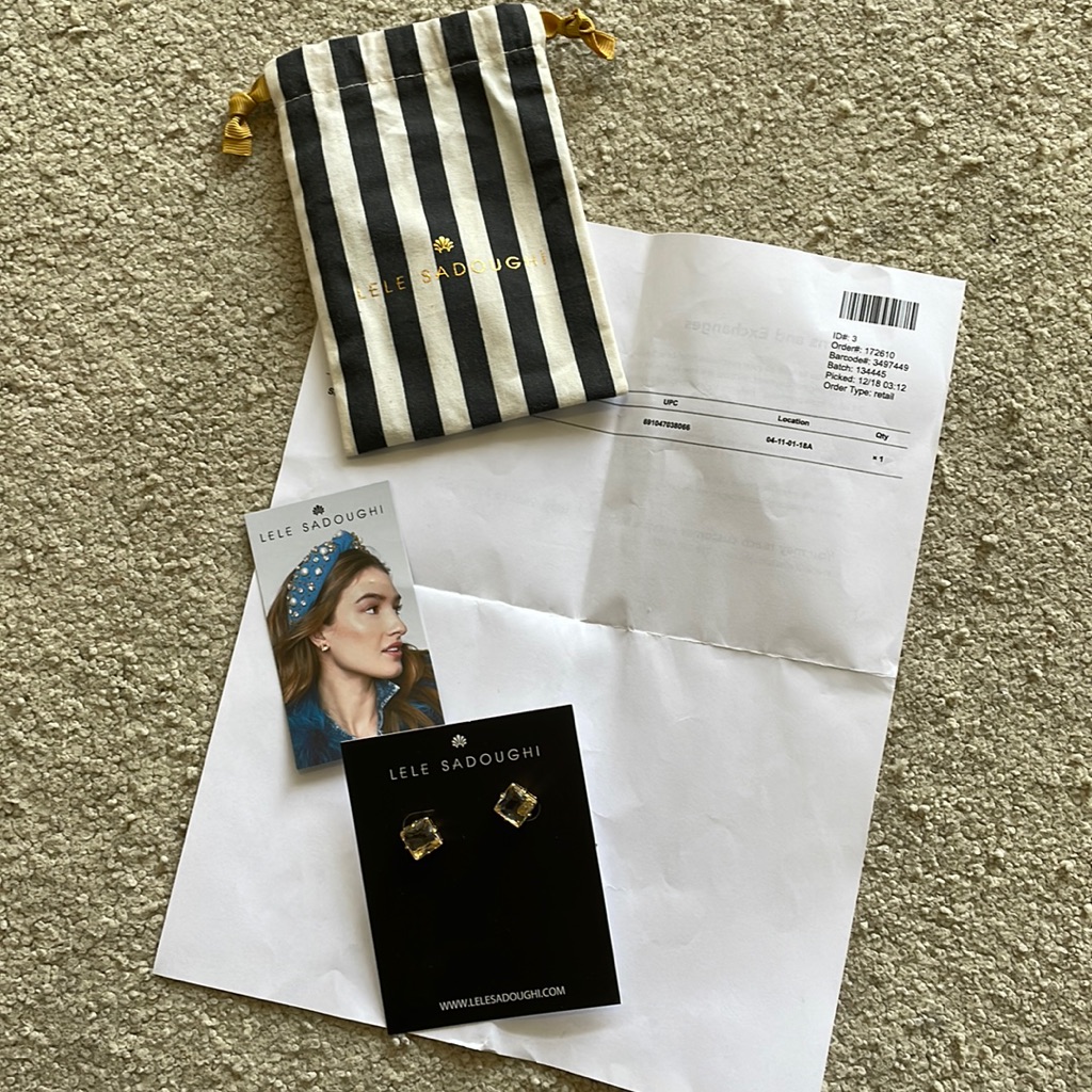 Bnwt Lele Sadoughi Earrings 25$